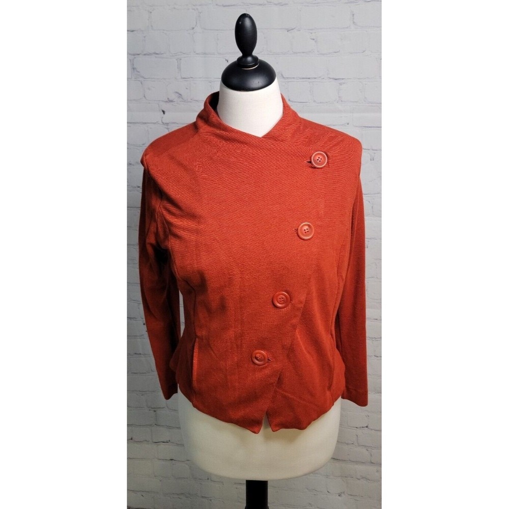 Ronen Chen Israel Orange Jacket /Cardigan size 1 US 6